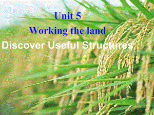 Unit 5 Working the land Discover Useful Structures 主语从句-ppt课件--（2022）新人教版(2019新版)高中英语选择性必修第一册.pptx