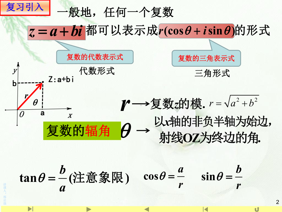 7.3.2复数的乘、除运算的三角表示及其几何意义山东省teng州市第一中学人教版高中数学新教材必修第二册课件(共22张PPT).ppt_第2页