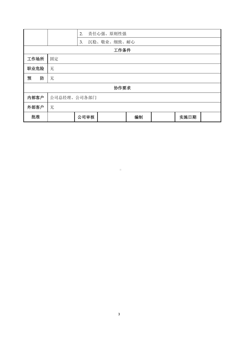 仓储部经理岗位职责说明书参考模板范本.doc_第3页