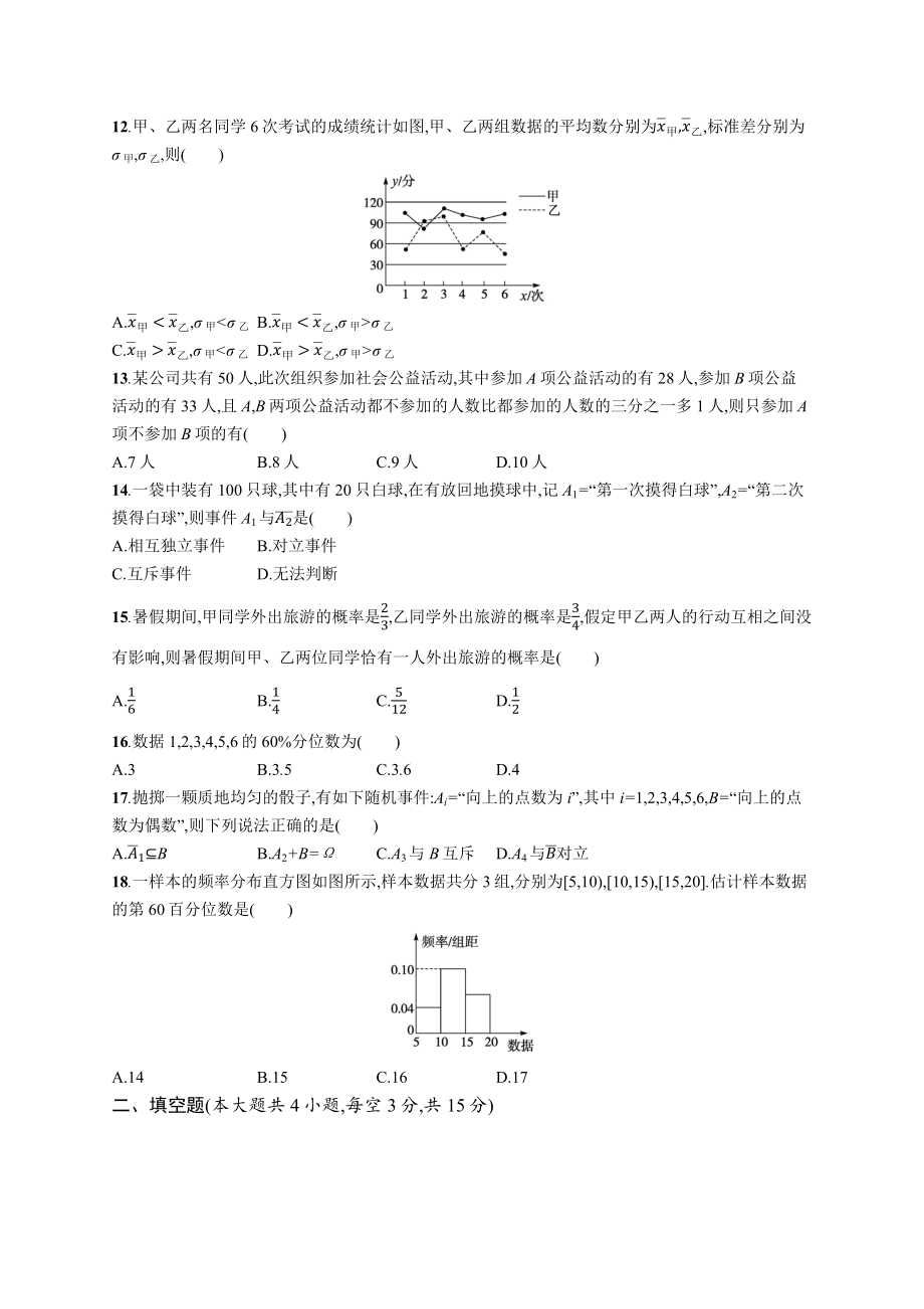 2023年高中数学学业水平考试专题测试(六)（含答案）.docx_第3页