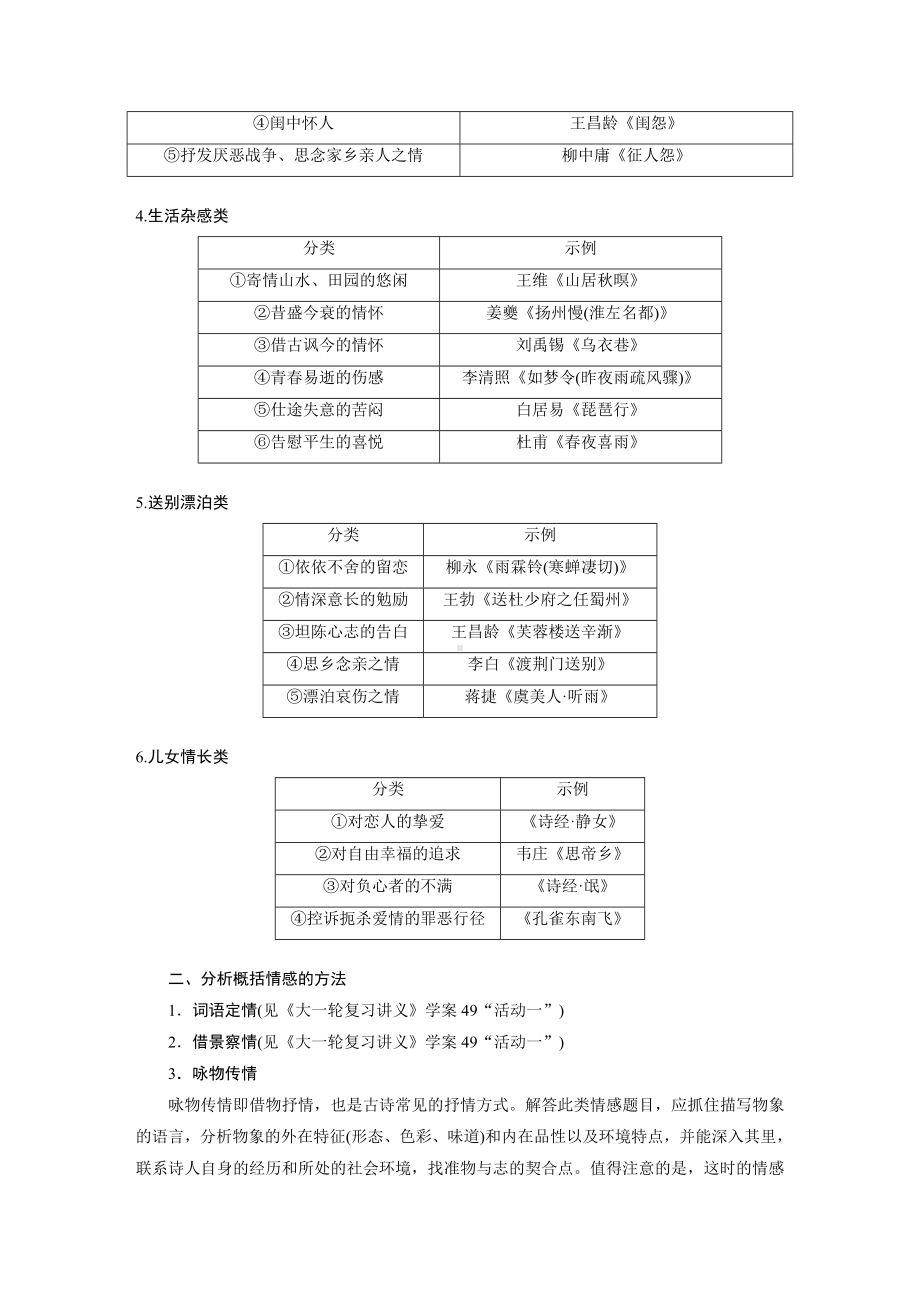 高考语文一轮复习 学案49　把握情感内涵-家国情怀潜心体悟.docx_第2页