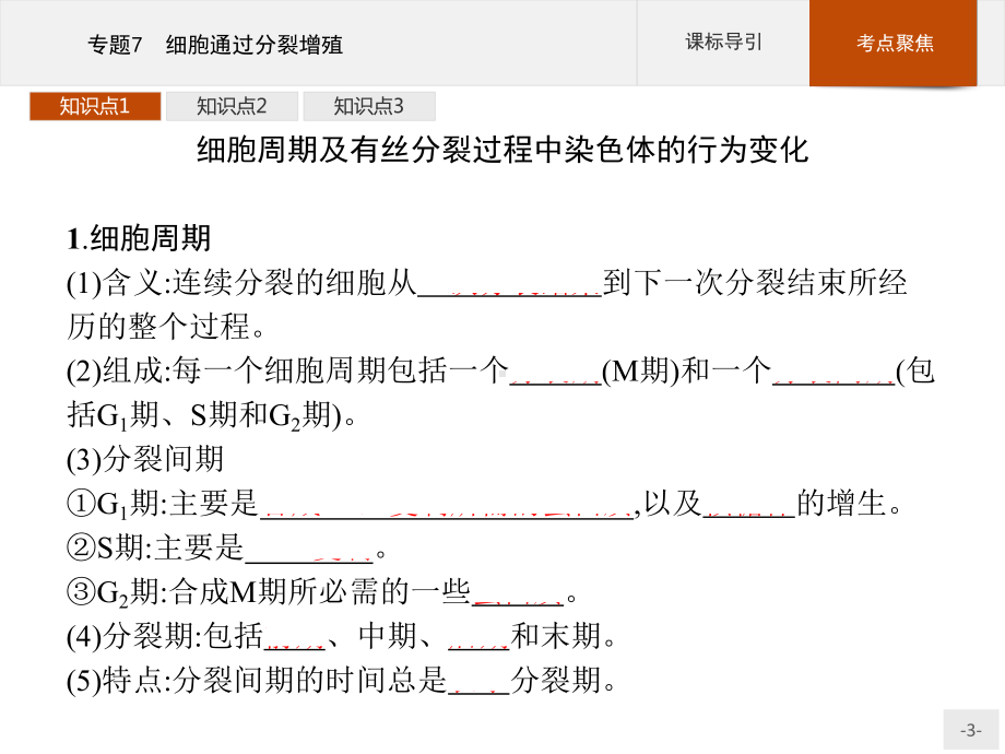 2023年高中生物学业水平考试复习 专题7　细胞通过分裂增殖.pptx_第3页