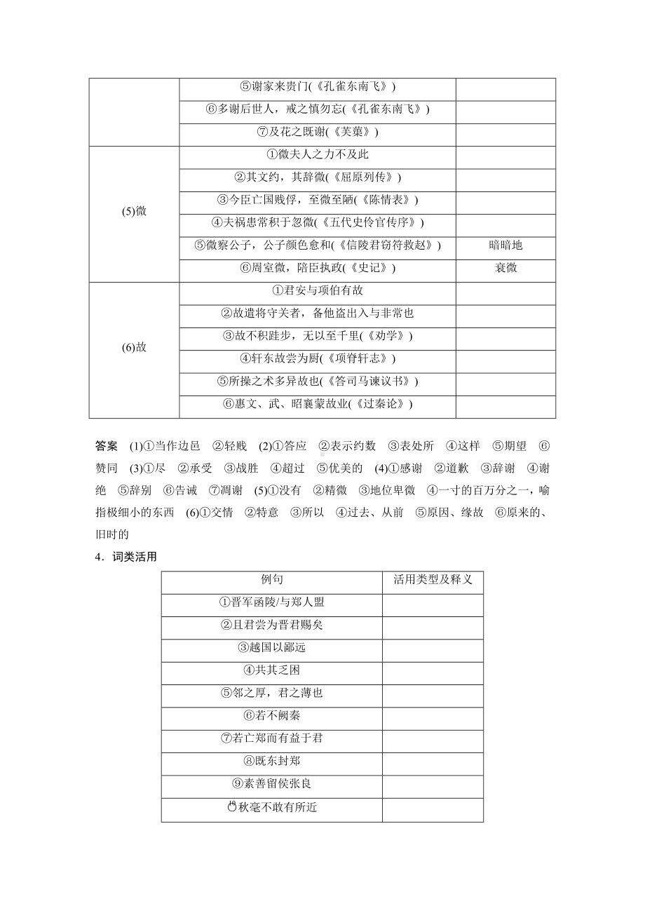 高考语文一轮复习 学案22　《烛之武退秦师》《鸿门宴》.docx_第3页