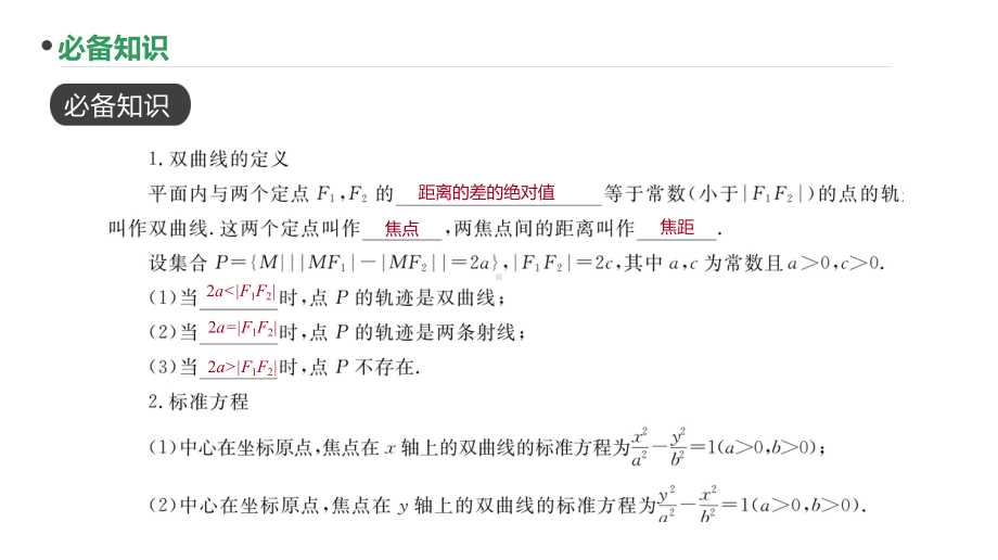 2023新高考数学PPT：第63讲 双曲线的概念及标准方程.pptx_第3页