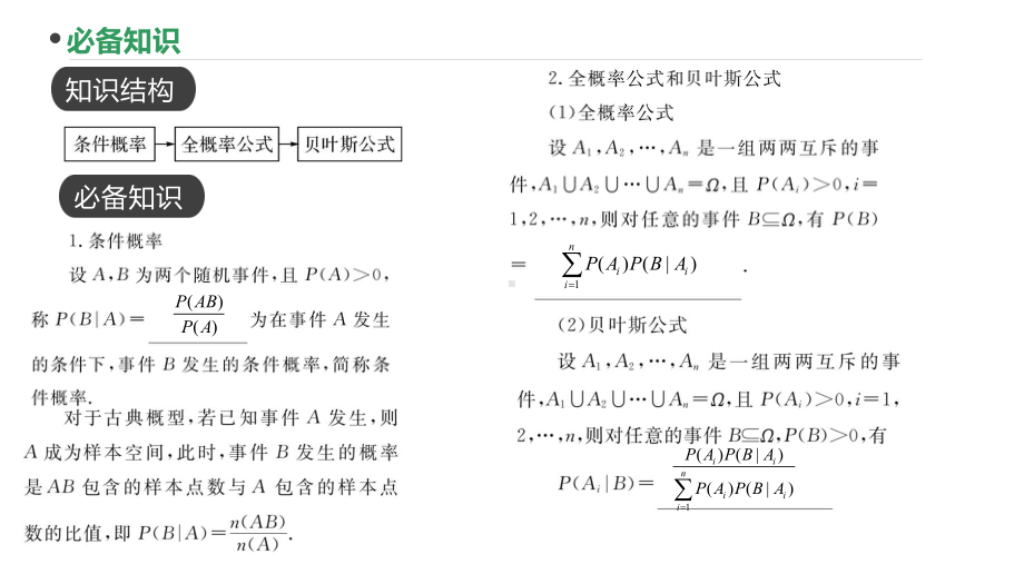 2023新高考数学PPT：第84讲 条件概率与全概率公式.pptx_第2页