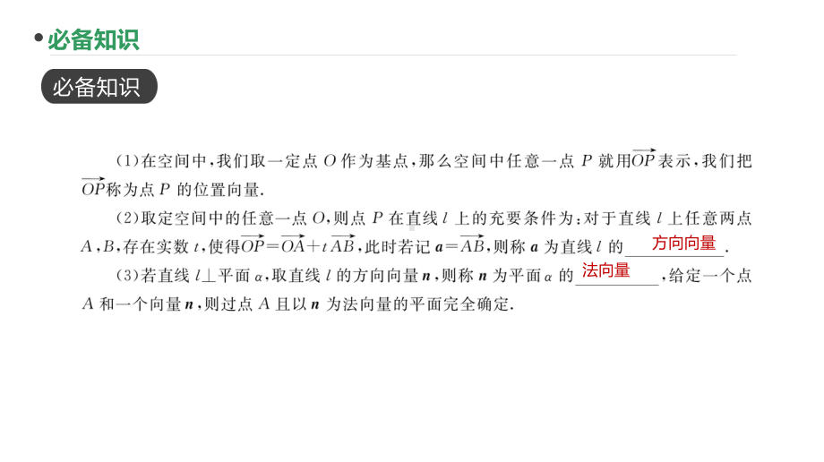 2023新高考数学PPT：第51讲 空间向量的应用-证明平行、垂直.pptx_第3页