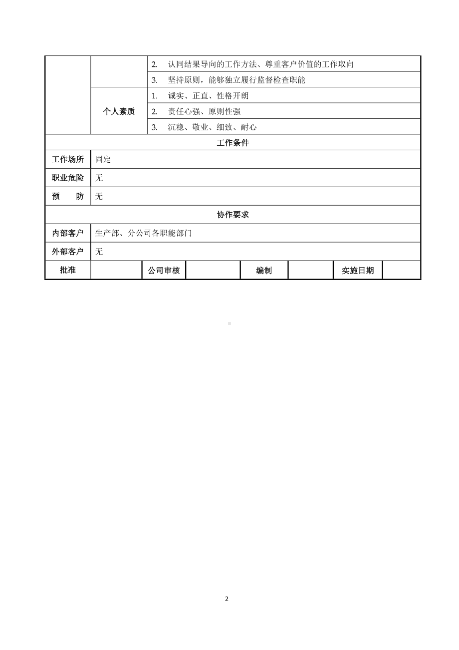 动力部核算员岗位职责说明书参考模板范本.doc_第2页