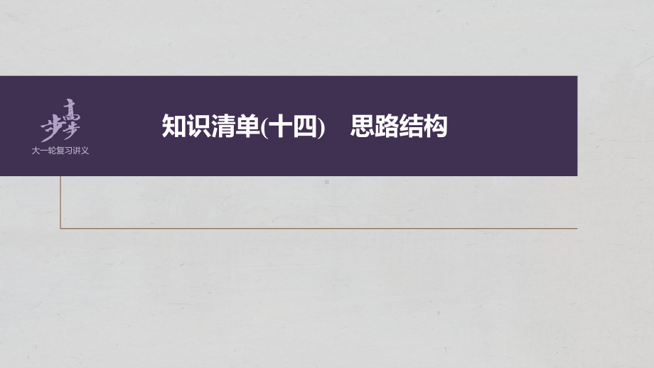 （2023高考语文大一轮复习PPT）学案62　精准分析思路结构-文思有路遵路识真.pptx_第2页