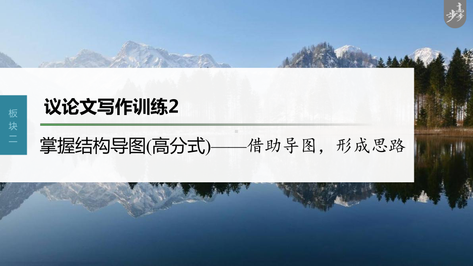 （2023高考语文大一轮复习PPT）议论文写作训练2　掌握结构导图 (高分式)-借助导图形成思路.pptx_第1页