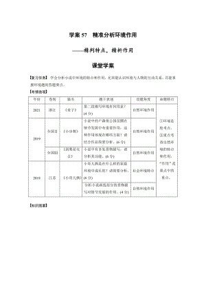 （2023高考语文大一轮复习）学案57　精准分析环境作用-精判特点精析作用.docx