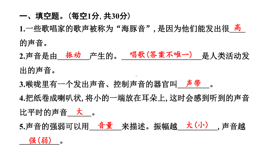 2022新教科版四年级上册《科学》期中测试卷课件（15张PPT).pptx_第2页