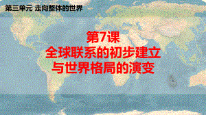 2022年高中统编教材历史培训全球联系的初步建立与世界格局的演变 课件.pptx