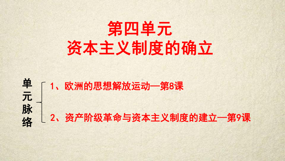 2022年高中统编教材历史培训第8课 欧洲的思想解放运动 PPt.pptx_第1页