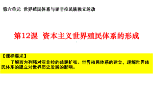 2022年高中统编教材历史培训第12课资本主义世界殖民体系的形成 PPT课件.pptx