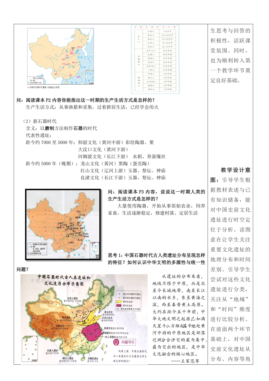 2022年高中统编教材历史培训 第1课中华文明的起源与早期国家教学设计.docx_第3页