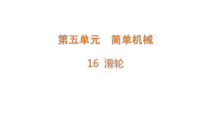 5.16 滑轮（含练习）ppt课件（共15张PPT）-2022新青岛版（六三制）六年级上册《科学》.pptx