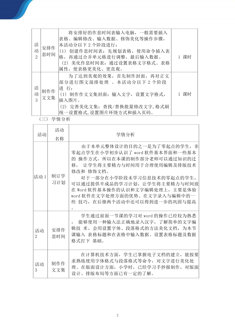 [信息技术2.0微能力]：中学七年级信息技术上（第三单元）制订学习计划-中小学作业设计大赛获奖优秀作品[模板]-《义务教育信息技术课程标准（2022年版）》.docx_第3页