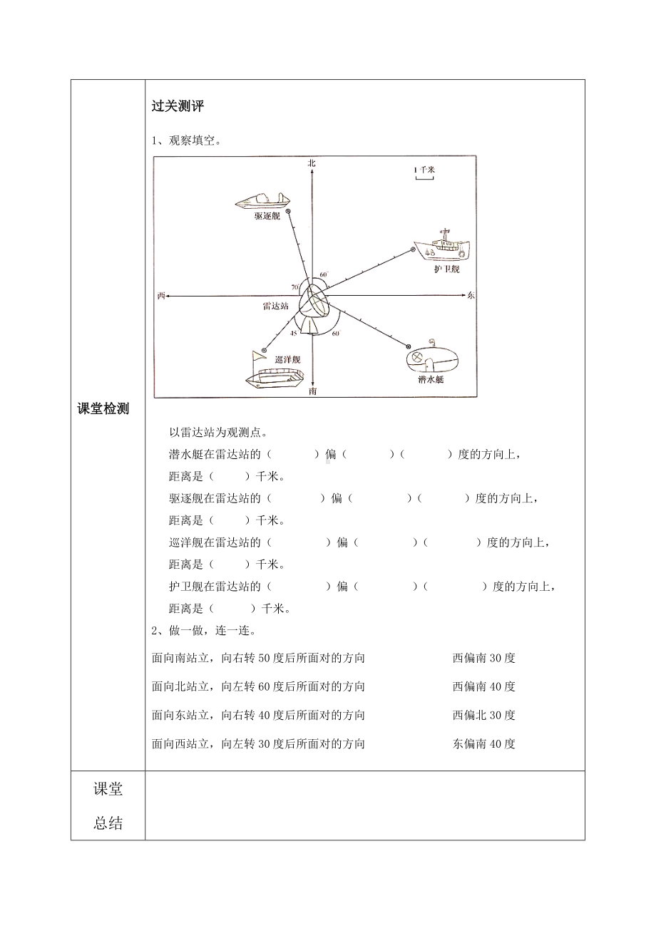 人教版六年级上册数学第二单元《位置与方向（二）》全部导学案（一共3个课时）.docx_第2页