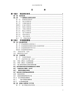 企业市场营销手册参考模板范本.doc