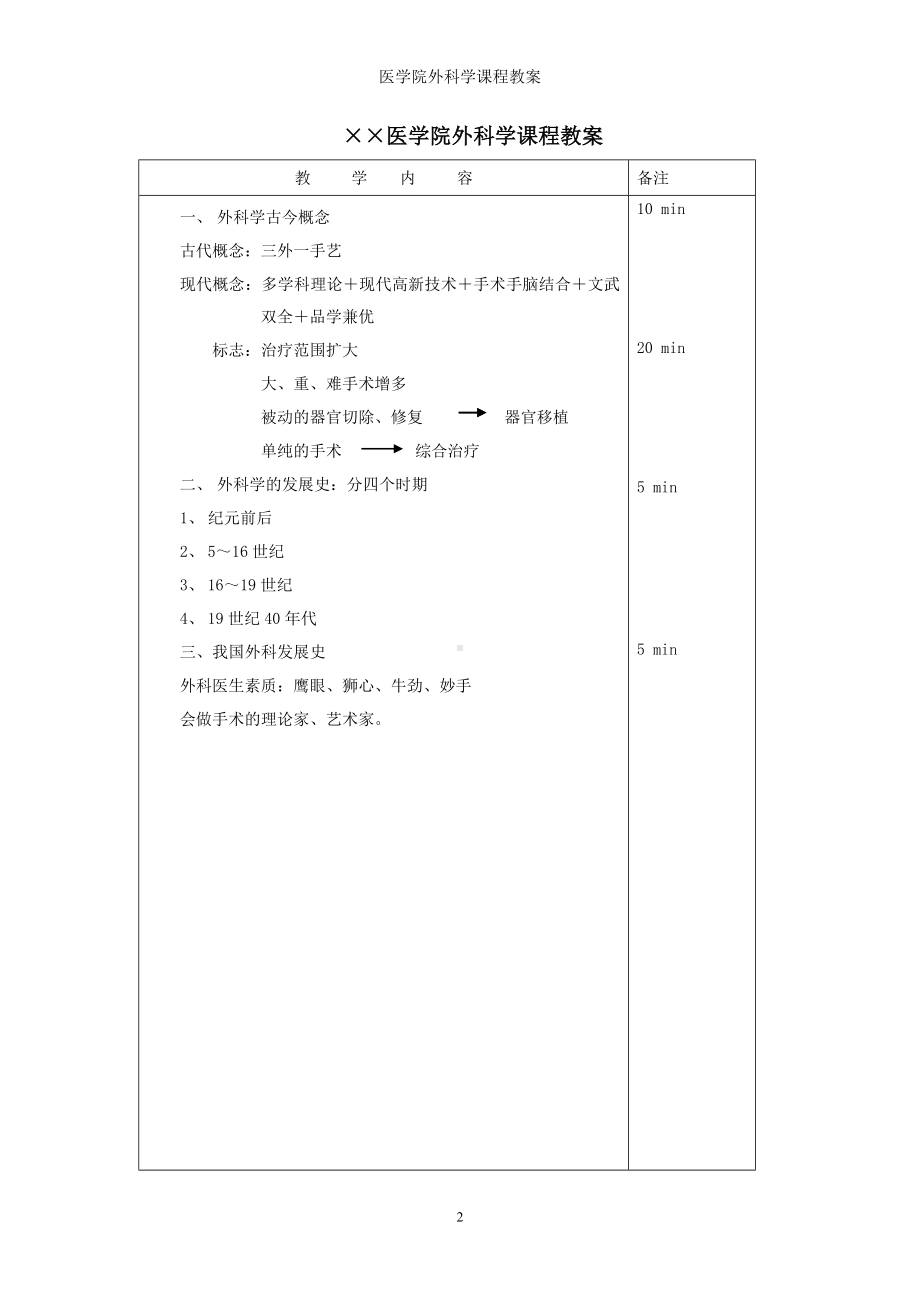 医学院外科学课程教案参考模板范本.doc_第2页