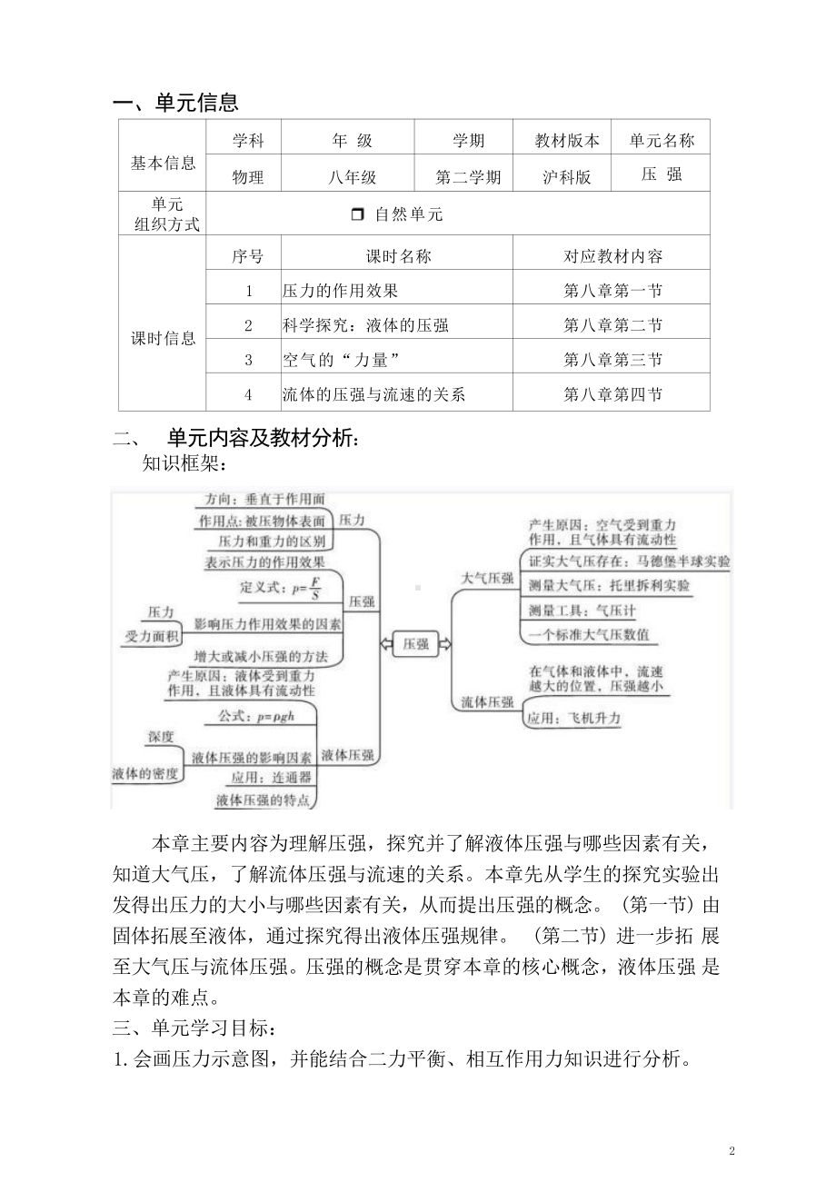 [信息技术2.0微能力]：中学八年级物理下（第八章）压力的作用效果-中小学作业设计大赛获奖优秀作品[模板]-《义务教育物理课程标准（2022年版）》.pdf_第2页