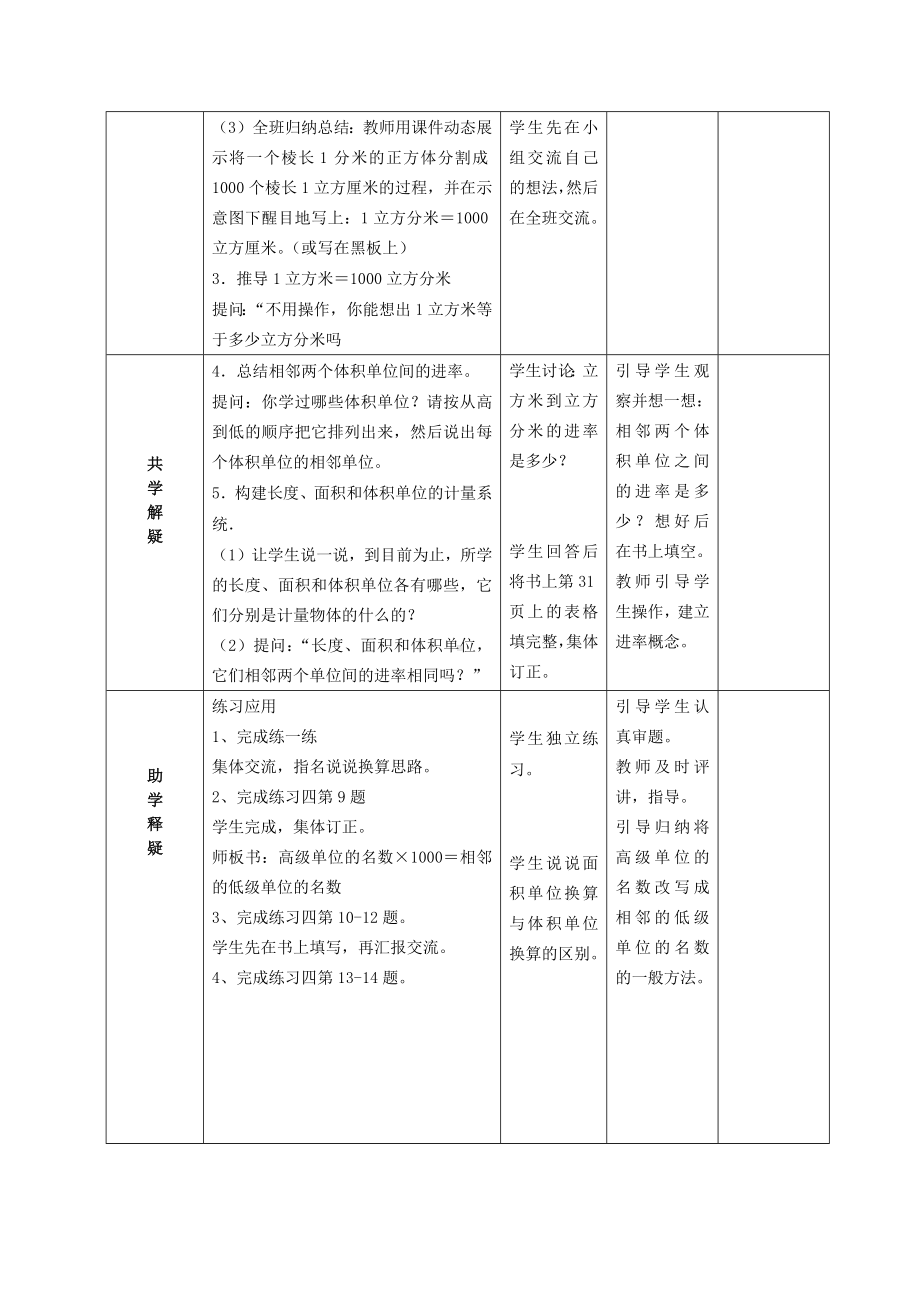 南京力学小学苏教版六年级上册数学第1单元第9课《相邻体积单位间的进率（1）》教案（定稿）.docx_第2页