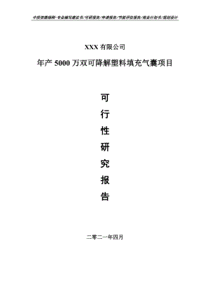 年产5000万双可降解塑料填充气囊可行性研究报告建议书.doc