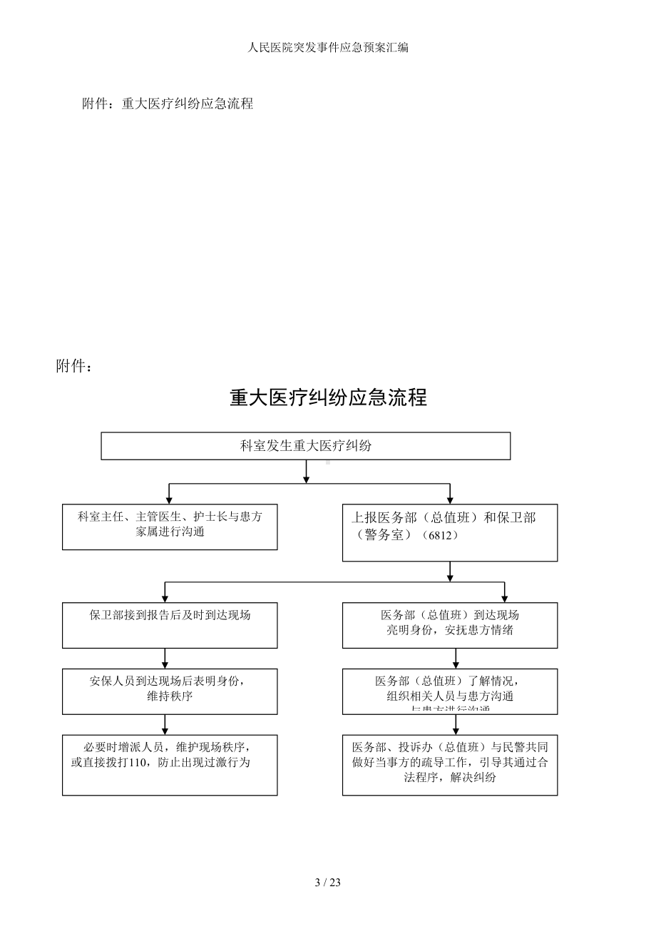 人民医院突发事件应急预案汇编参考范本.doc_第3页