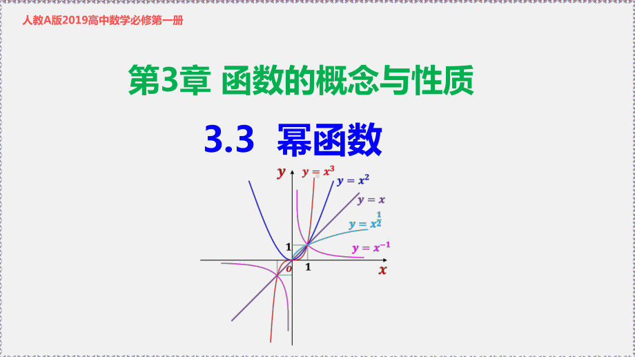 3.3 幂函数ppt课件-2022新人教A版（2019）《高中数学》必修第一册.pptx_第1页