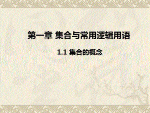 1.1集合的概念 ppt课件--2022新人教A版（2019）《高中数学》必修第一册.pptx