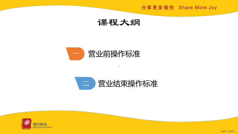 （横店标准化教学课件）影城营业前、结束操作标准SOP.pptx_第2页