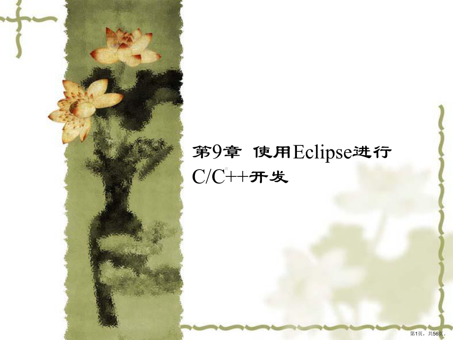 《软件开发工具》第9章使用Eclipse进行C＼C开发..课件.ppt_第1页