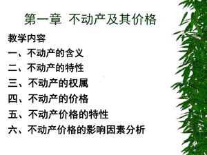 不动产与不动产估价教学课件.ppt