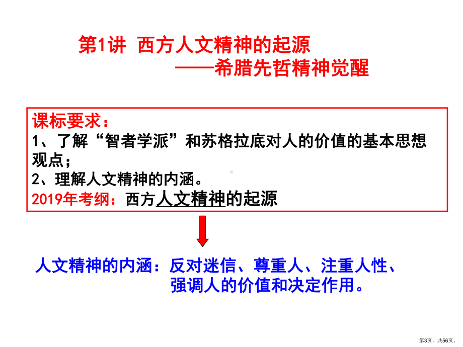 专题七西方人文精神的起源与发展课件.pptx_第3页