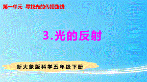 1.3光的反射（ppt课件）-2022新大象版五年级上册《科学》.pptx