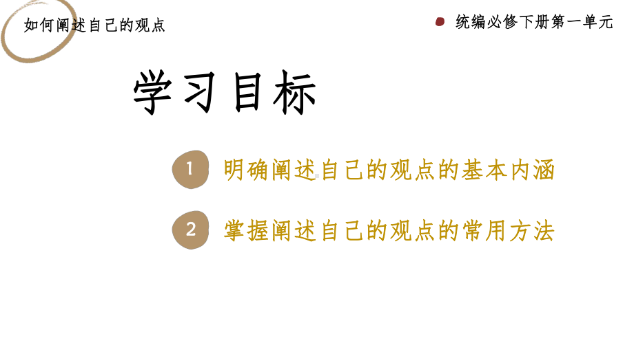 统编版高中语文必修下册第一单元《如何阐述自己的观点》ppt课件 35张 .pptx_第2页