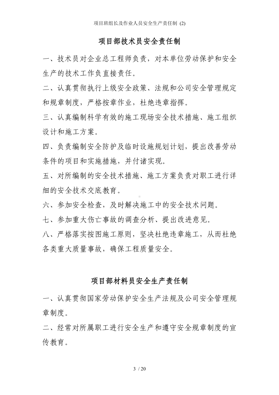 项目班组长及作业人员安全生产责任制 (2)参考模板范本.doc_第3页