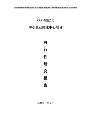 中小企业孵化中心项目可行性研究报告建议书申请立项.doc