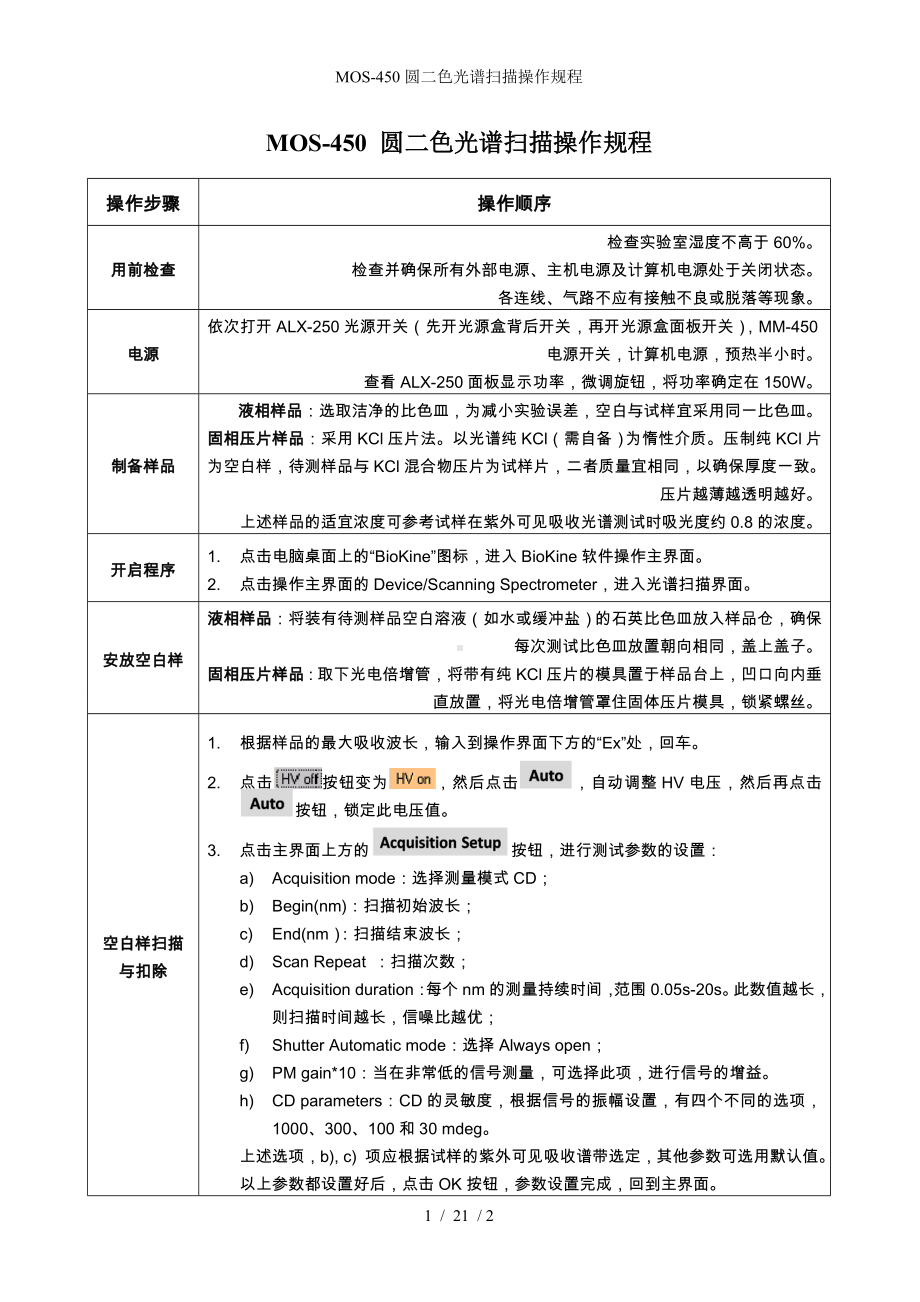 MOS-450圆二色光谱扫描操作规程参考模板范本.doc_第1页