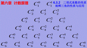 6.3.2二项式系数的性质与杨辉三角的性质与应用ppt课件-2022新人教A版（2019）《高中数学》选择性必修第三册.pptx