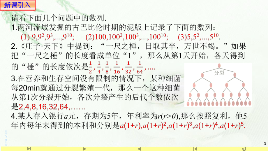 4.3.1等比数列1 ppt课件-2022新人教A版（2019）《高中数学》选择性必修第二册.pptx_第3页