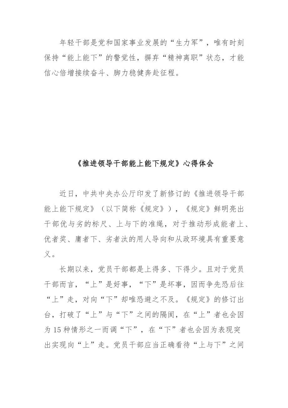 《推进领导干部能上能下规定》心得体会3篇.docx_第3页