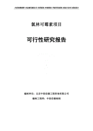 氯林可霉素项目可行性研究报告申请备案.doc