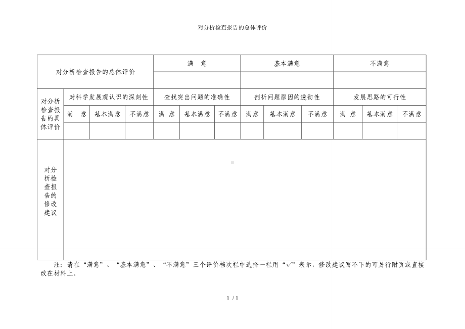 对分析检查报告的总体评价参考模板范本.doc_第1页