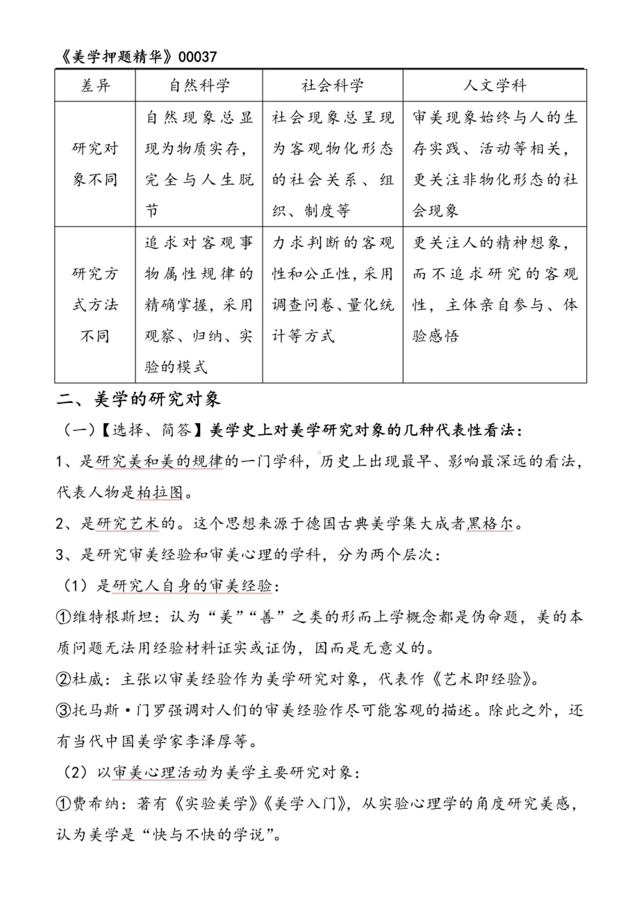 自考00037美学押题精华考点串讲资料汇总.pdf_第2页