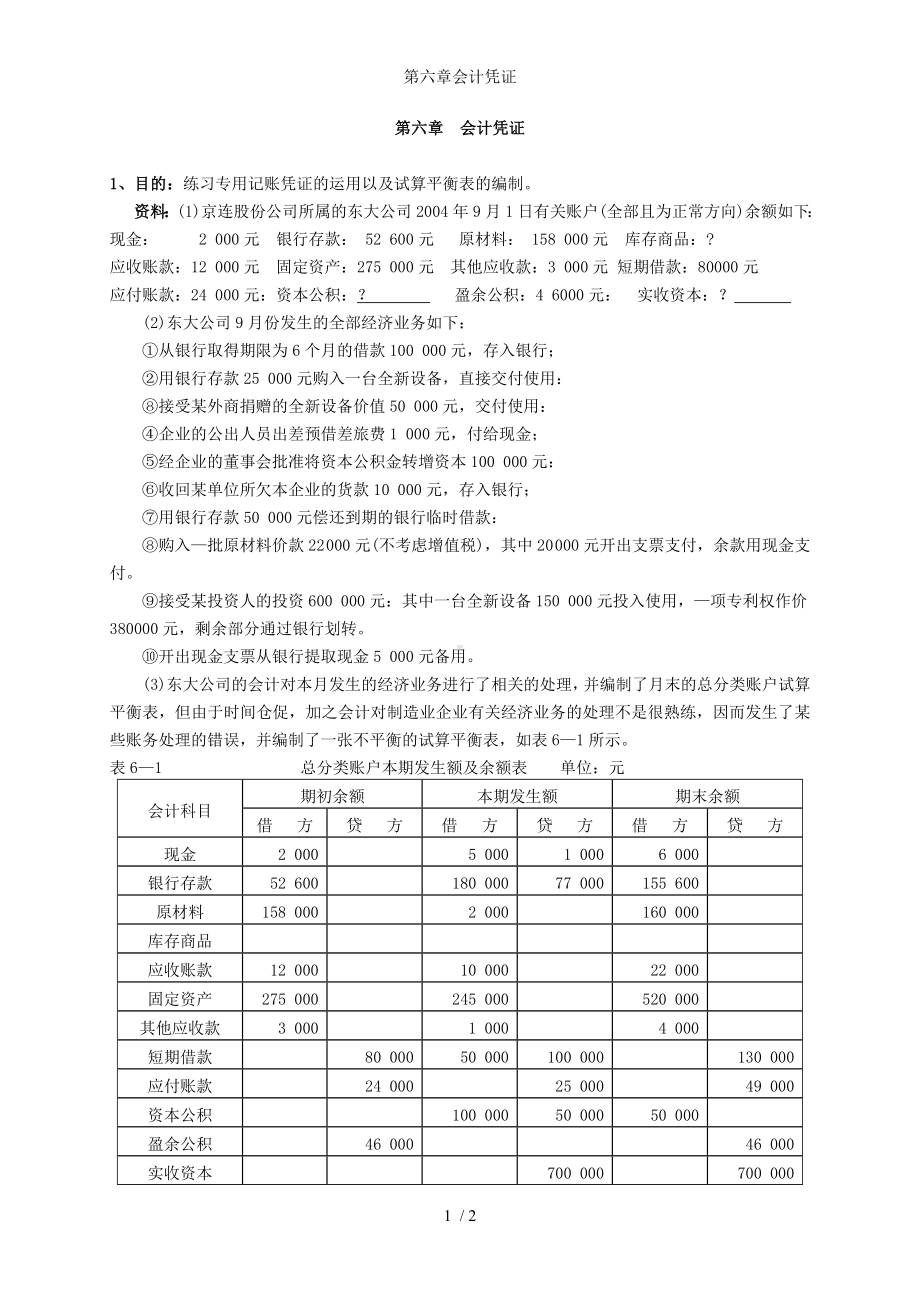 第六章会计凭证参考模板范本.doc_第1页