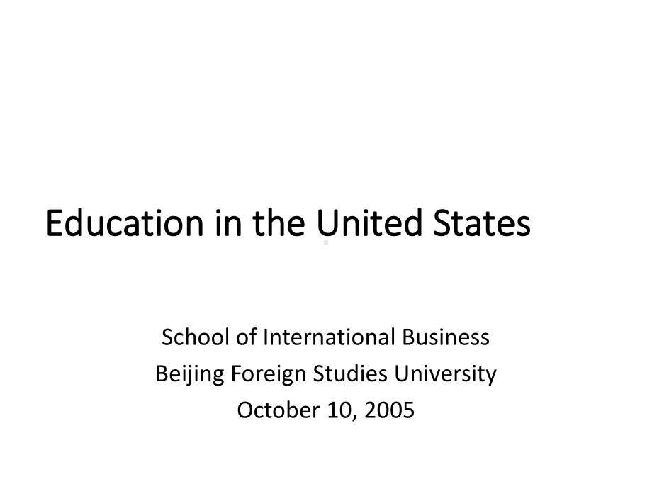 AmericanEducation美国教育制度英美文化课件.ppt_第1页