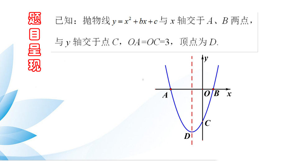 人教版九年级数第22章：一道二次函数题的经典30问课件.pptx_第3页