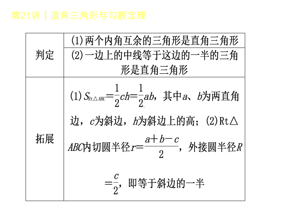 中考数学一轮复习第21讲《直角三角形与勾股定理》课件.ppt_第3页