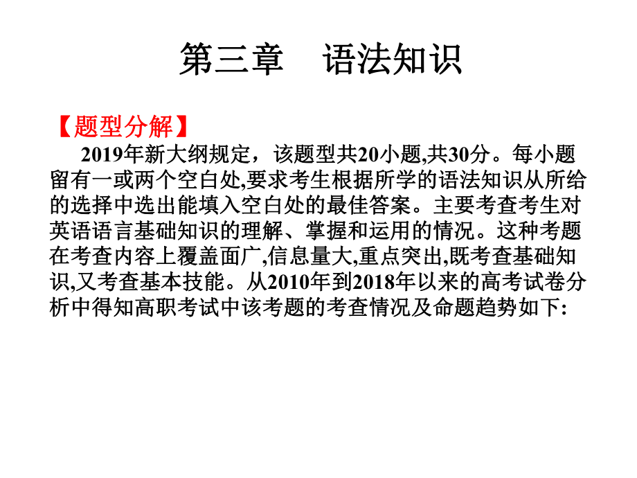 2020高职高考英语复习教材第三章语法知识课件.ppt_第1页